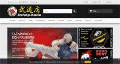 Desktop Screenshot of eshop-budo.ro
